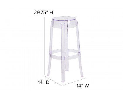 BLNK Laney Transparent Stool - 29.75"H