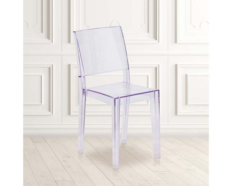 BLNK - Phantom Series Transparent Stacking Side Chair