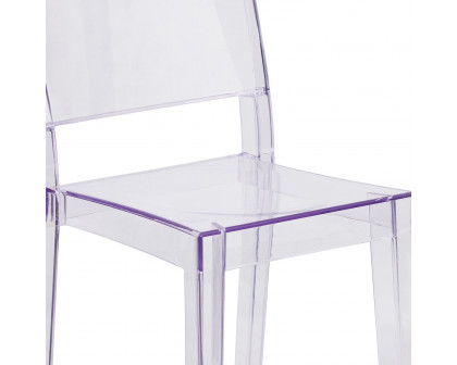 BLNK - Phantom Series Transparent Stacking Side Chair