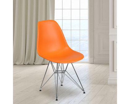 BLNK Elon Series Plastic Chair with Chrome Base