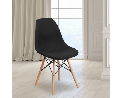 BLNK Elon Series Fabric Chair with Wooden Legs