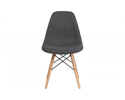 BLNK™ Elon Series Fabric Chair with Wooden Legs - Siena Gray