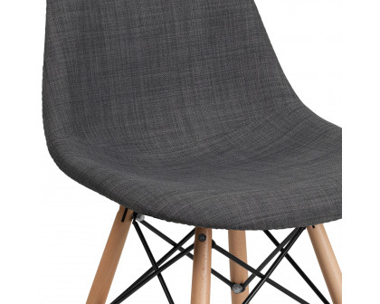 BLNK™ Elon Series Fabric Chair with Wooden Legs - Siena Gray