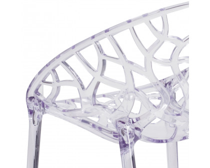 BLNK Specter Series Transparent Stacking Side Chair