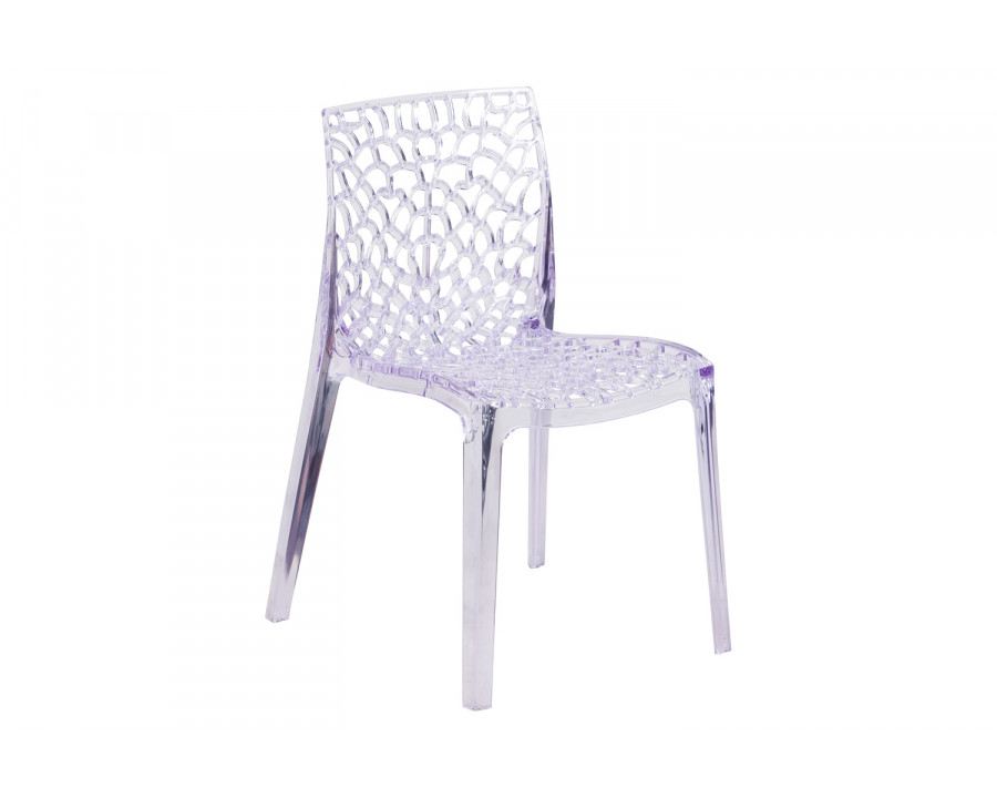 BLNK - Vision Series Transparent Stacking Side Chair