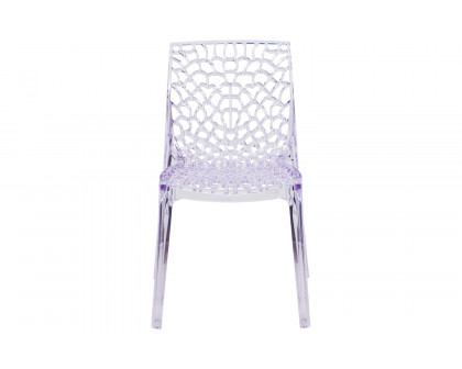 BLNK - Vision Series Transparent Stacking Side Chair