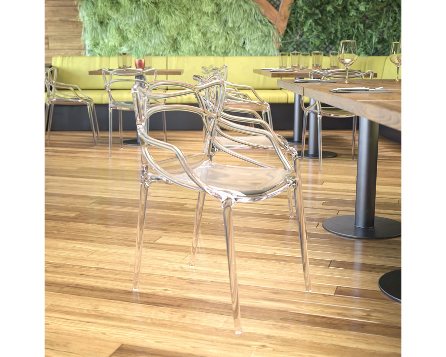 BLNK - Nesting Series Transparent Stacking Side Chair