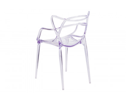 BLNK - Nesting Series Transparent Stacking Side Chair