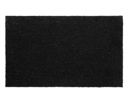 BLNK Harbold Coir Indoor-Outdoor Solid Doormat with Non-Slip Backing - Black