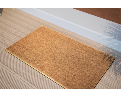 BLNK Harbold Coir Indoor-Outdoor Solid Doormat with Non-Slip Backing