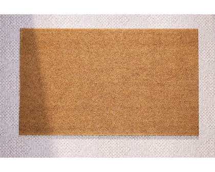 BLNK Harbold Coir Indoor-Outdoor Solid Doormat with Non-Slip Backing - Natural