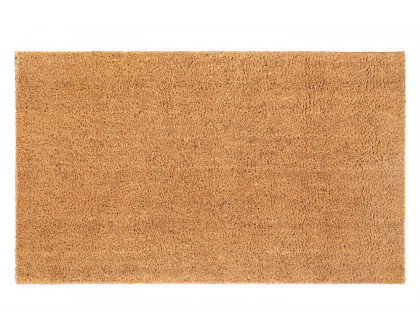 BLNK Harbold Coir Indoor-Outdoor Solid Doormat with Non-Slip Backing - Natural