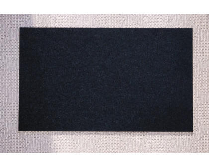 BLNK Harbold Coir Indoor-Outdoor Solid Doormat with Non-Slip Backing - Navy