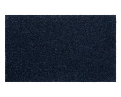 BLNK Harbold Coir Indoor-Outdoor Solid Doormat with Non-Slip Backing - Navy