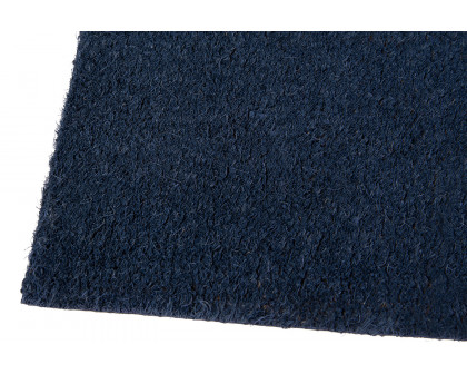 BLNK Harbold Coir Indoor-Outdoor Solid Doormat with Non-Slip Backing - Navy