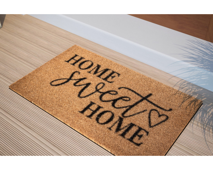 BLNK - Harbold Indoor-Outdoor Doormat with Home Sweet Home Message and Non-Slip Backing