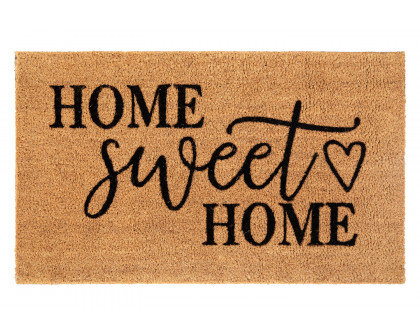 BLNK - Harbold Indoor-Outdoor Doormat with Home Sweet Home Message and Non-Slip Backing