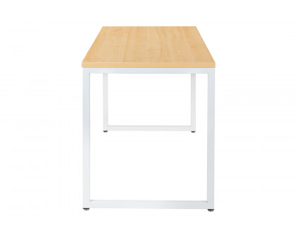 BLNK Tiverton Commercial Industrial Modern Office Computer Desk - Maple/White