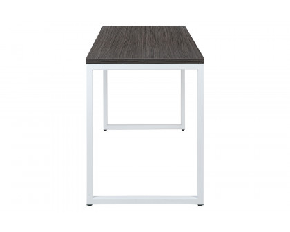 BLNK Tiverton Commercial Industrial Modern Office Computer Desk - Rustic Gray/White