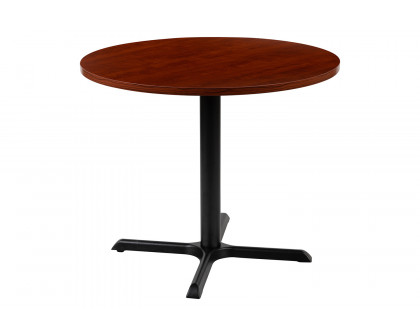 BLNK Chapman Round Multi-Purpose Conference Table - Cherry