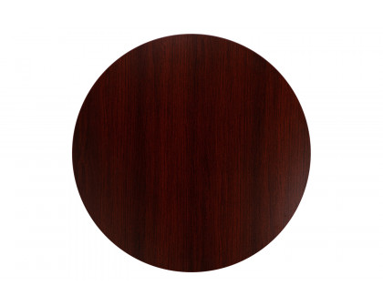 BLNK Chapman Round Multi-Purpose Conference Table - Mahogany