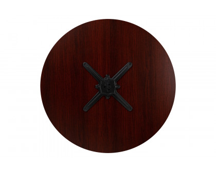 BLNK Chapman Round Multi-Purpose Conference Table - Mahogany