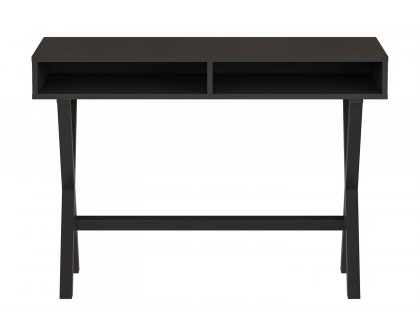 BLNK Dolly Home Office Writing Computer Desk with Open Storage Compartments - Black