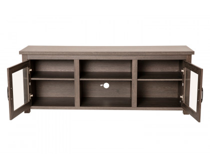 BLNK Sheffield Classic TV Stand up to 80" TVs - Finish with Full Glass Doors - Modern Black Wash