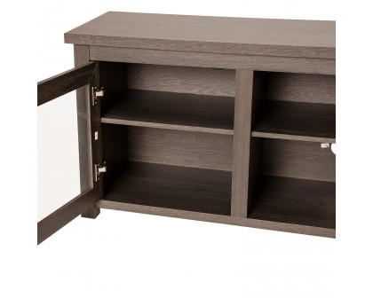 BLNK Sheffield Classic TV Stand up to 80" TVs - Finish with Full Glass Doors - Modern Black Wash