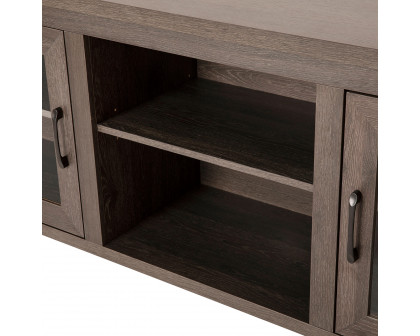 BLNK Sheffield Classic TV Stand up to 80" TVs - Finish with Full Glass Doors - Modern Black Wash