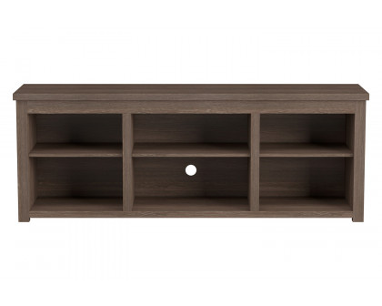 BLNK Kilead Farmhouse Engineered Wood Framed Media Console TV Stand for up to 80" TVs with Open Storage - Modern Espresso