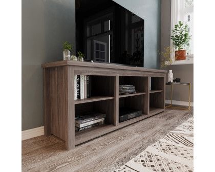 BLNK Kilead Farmhouse Engineered Wood Framed Media Console TV Stand for up to 80" TVs with Open Storage