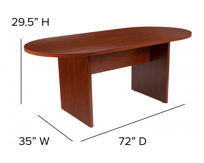 BLNK™ Jones Oval Conference Table - Cherry