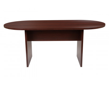 BLNK Jones Oval Conference Table - Mahogany