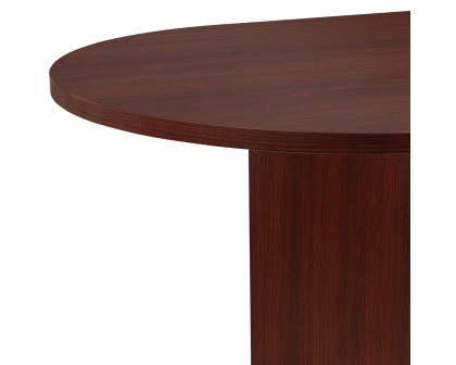 BLNK Jones Oval Conference Table - Mahogany