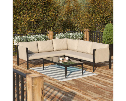 BLNK Lea Indoor-Outdoor Sectional with Cushions