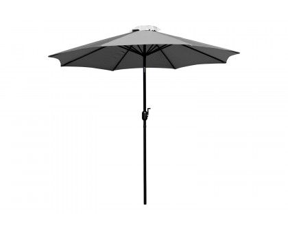 BLNK Kona Round Umbrella with Crank and Tilt Function - Gray