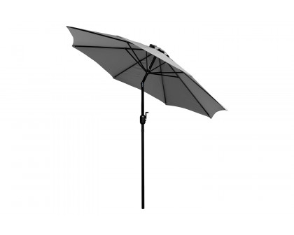 BLNK Kona Round Umbrella with Crank and Tilt Function - Gray