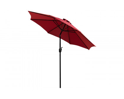 BLNK Kona Round Umbrella with Crank and Tilt Function - Red