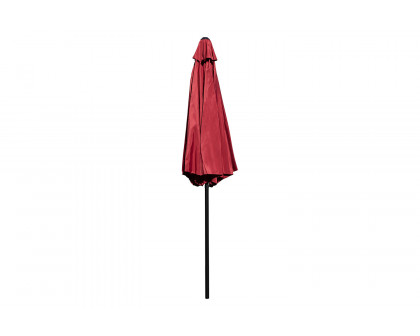 BLNK Kona Round Umbrella with Crank and Tilt Function - Red