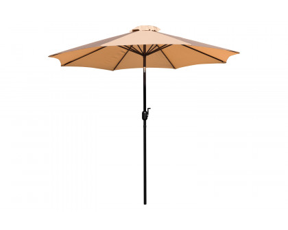 BLNK Kona Round Umbrella with Crank and Tilt Function - Tan