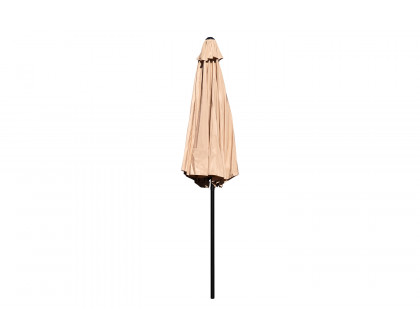 BLNK Kona Round Umbrella with Crank and Tilt Function - Tan