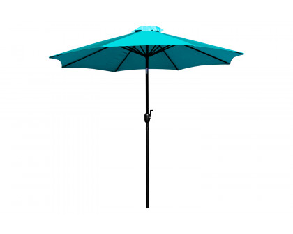 BLNK Kona Round Umbrella with Crank and Tilt Function - Teal