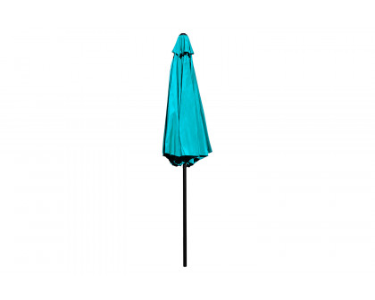 BLNK Kona Round Umbrella with Crank and Tilt Function - Teal