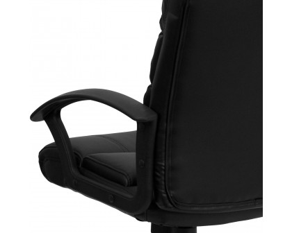 BLNK - Lane LeatherSoft Mid-Back Swivel Task Office Chair with Arms