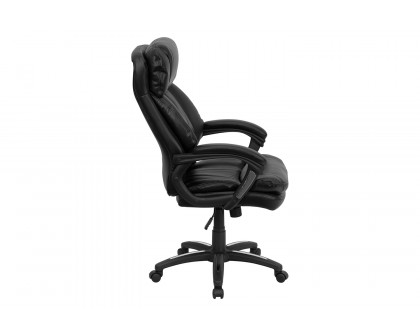 BLNK - Iris LeatherSoft High-Back Executive Swivel Ergonomic Office Chair with Plush Headrest, Extensive Padding and Arms