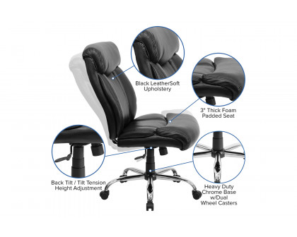 BLNK - HERCULES Series LeatherSoft Executive Ergonomic Office Chair with Full Headrest