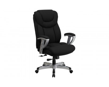 BLNK - HERCULES Series Fabric Executive Ergonomic Office Chair with Silver Adjustable Arms