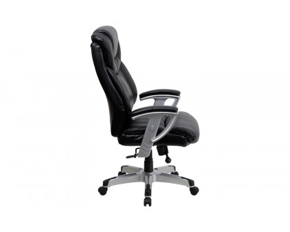 BLNK - HERCULES Series LeatherSoft Executive Ergonomic Office Chair with Silver Adjustable Arms