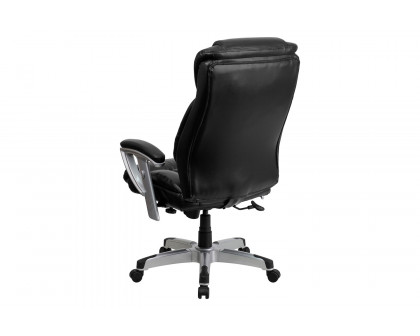 BLNK - HERCULES Series LeatherSoft Executive Ergonomic Office Chair with Silver Adjustable Arms